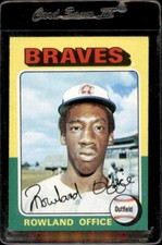 1975 Topps #262 Rowland Office Atlanta Braves - Nice Card