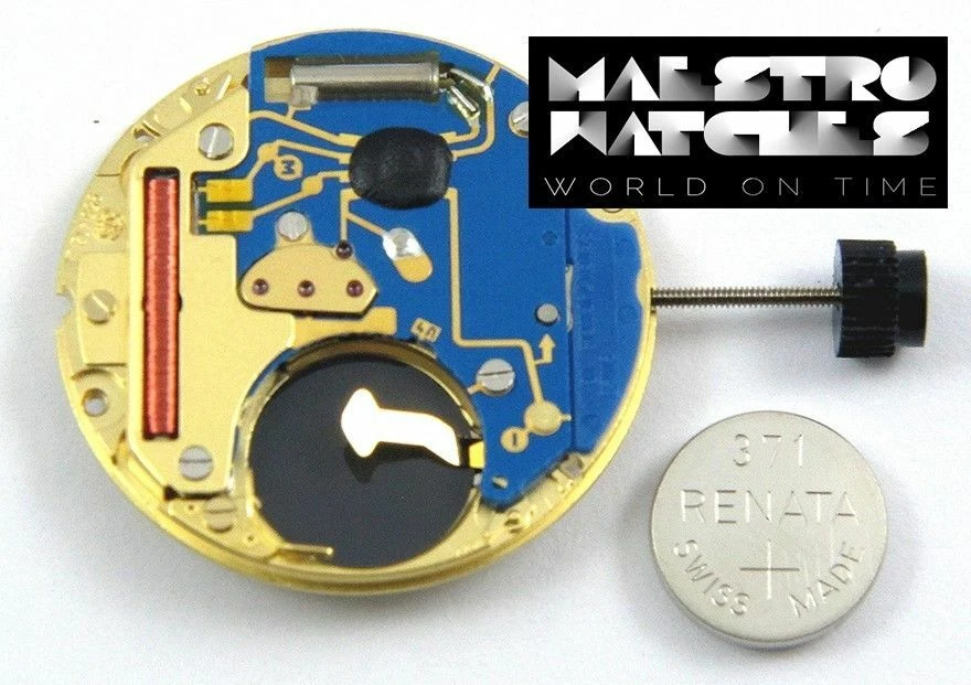 1 NEW ETA 955.412 SWISS QUARTZ WATCH MOVEMENT DATE AT 6 O'CLOCK - Image 1 of 1