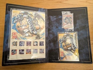 Yu-Gi-Oh! 25th Anniv Blue-Eyes White Dragon Ukiyoe edition Stamp set Japanese - Picture 1 of 7