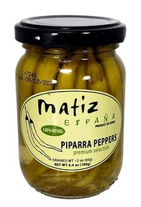 6.4 Ounce Pack of 1 Mild Pickled Basque Peppers Gluten Free Natural Topping - Picture 1 of 9