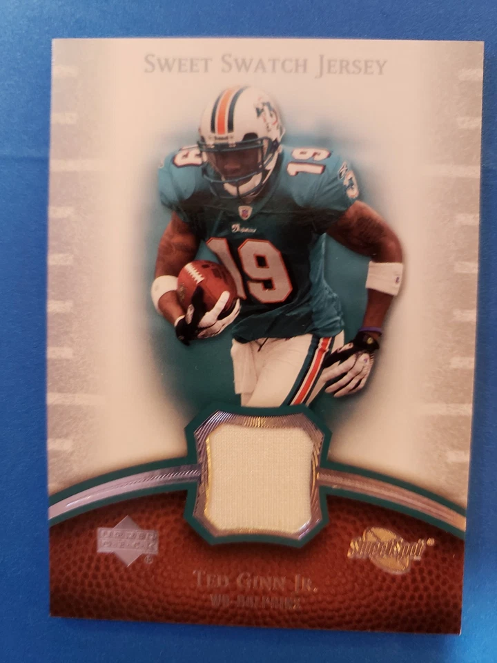 2007 UPPER DECK TED GINN JR ROOKIE SWEET SWATCH  CARD# SS-TG. - Image 1 of 2
