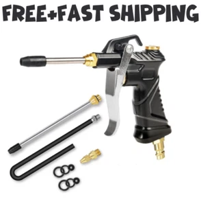 Industrial Air Blow Gun with Brass Adjustable Air Flow Nozzle Steel Air Flow - Picture 1 of 5