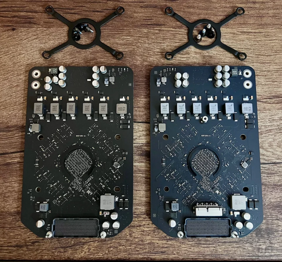 Dual AMD FirePro D700 6GB Video Card A & B For A1481 Mac Pro Late 2013 + Bracket - Image 1 of 4