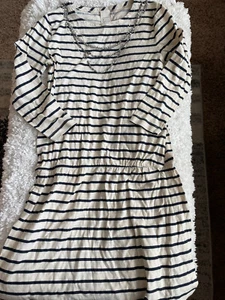Crewcuts girls sz. 14 “ jewel” neckline striped dress. ** nt flaw** - Picture 1 of 9
