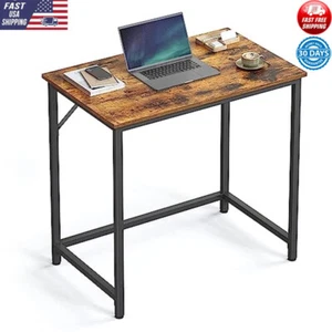Compact Computer Desk Gaming Desk Sturdy Durable Metal Frame Industrial Design - Picture 1 of 6