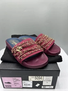 Sandali Chanel donna taglia 7 euro 37 catena slides mules collezione crociera - Foto 1 di 11