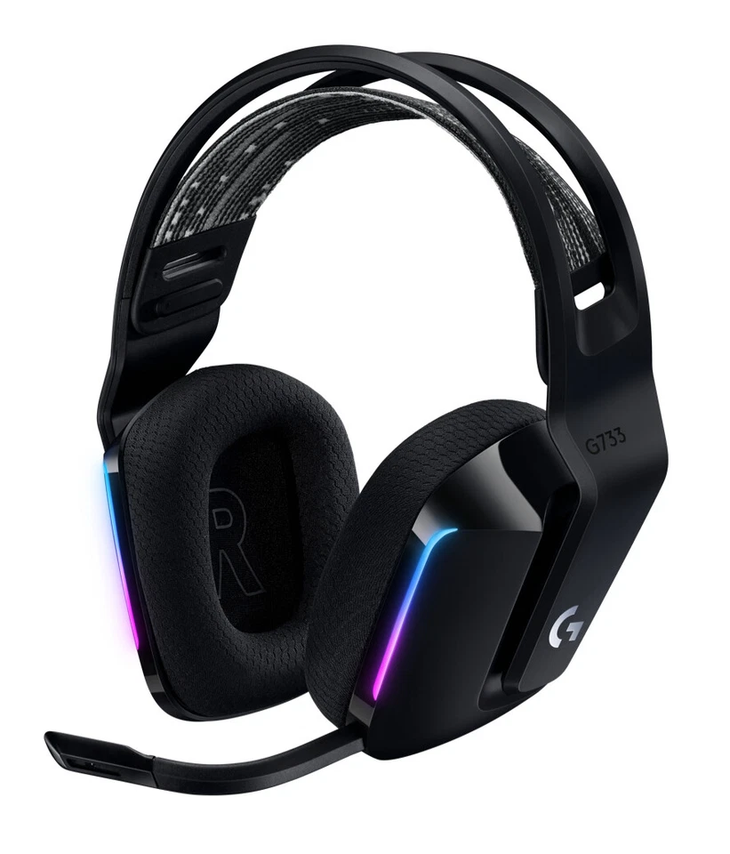 Logitech G733 Wireless Gaming Headset - Black