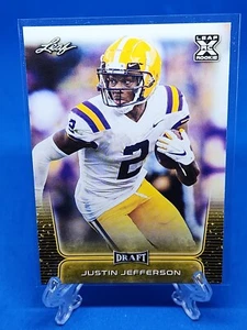 Justin Jefferson 2020 Leaf Draft Gold #40 Rookie, VIKINGS - Picture 1 of 2