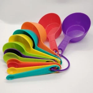 Measuring Spoon With Scale Cup Combination 12pcs/set Colorful Kitchen Tools - Picture 1 of 8
