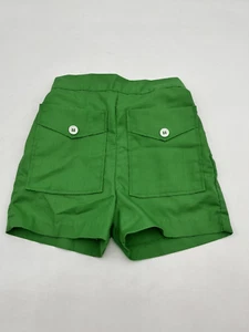 Vintage Buster Brown Boy Toddler Green Pocket Shorts 6x/7 Vtg - Picture 1 of 6