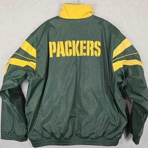 Vintage G-III Green Bay Packers PVC Jacke Herren Large NFL Licensed Fleece gefüttert - Bild 1 von 20
