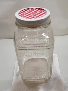 Vintage Hasel Atlas Glas geprägtes Waffelmuster - Bild 1 von 9