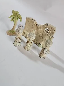 Precious Moments Drei Könige handbemalt Zinn 1989 für Miniatur PM Krippe - Bild 1 von 16