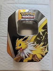 2021 POKÉMON TRADING CARD GAME Evolving Skies Jolteon V - EMPTY TIN METAL - Picture 1 of 6