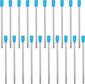 20PCS 2.75in Ballpoint Pen Refills, 1mm Medium Tip Blue Ink Refill Replaceable M - Picture 1 of 7