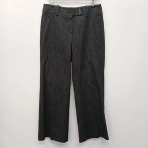 Windsor Black Slim Fit Wide Leg Trousers Size 38 UK10 Women's Casual RMF17-ER - Picture 1 of 7