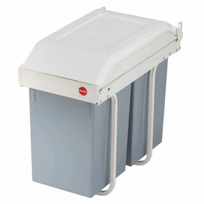 Mülltonne Hailo Multi-Box duo L  2 Schubladen 14 L Integrierbar (2 Stück) - Bild 1 von 4