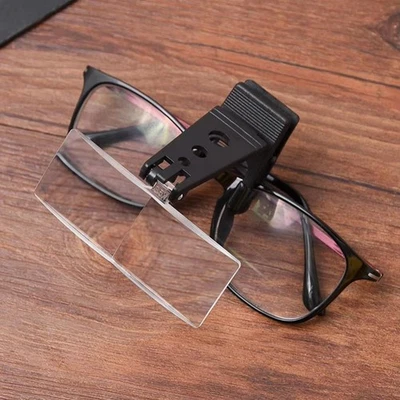 Magnifying Glass Optical Instruments Folding Clip on Eyeglass Loupe L8Q85059 $ - Image 1 of 4
