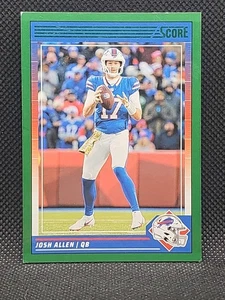 2024 Panini Score Josh Allen Buffalo Bills Football Football Green Card NM - Picture 1 of 2