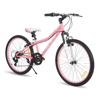  New 24 Inch Mountain Bike for Kids Age 7,Front Suspension Fork Kids' Bicycles  - Image 1 of 4