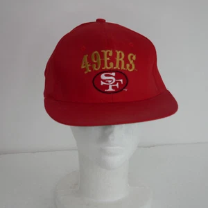 San Francisco 49ers Baseball Cap Snapback Hat Red Cotton AJD Cap Co. - Picture 1 of 8