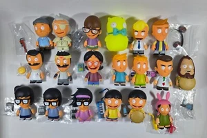FULL SET of 19 KidRobot Bob's Burgers mini Vinyl 3" Figures & Items Series 1 - Picture 1 of 17