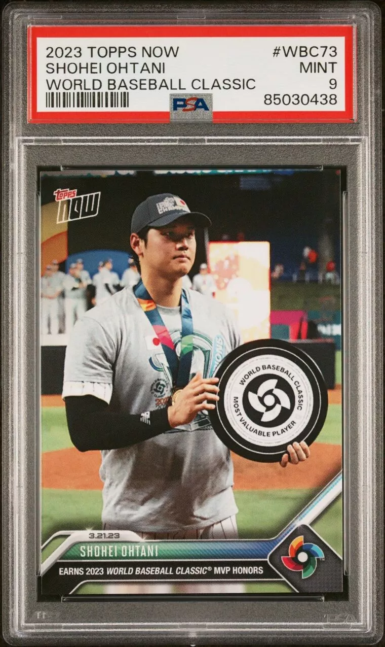 2023 Topps Now #WBC73 SHOHEI OHTANI World Baseball Classic PSA 9