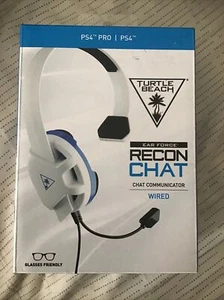 Turtle Beach Ear Force Recon Chat Wired Headset WHITE Edition (PS4) - Picture 1 of 2