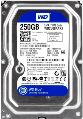 Hard Drive Dell 0M4HXR M4HXR WD2500AAKX 250GB 16MB 7200U/Min SATA III 3.5 " Inch - Image 1 of 3