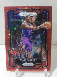 2023-24 Panini Prizm #196 Tracy McGrady Raptors Red Fast Break Prizm Card #/100 - Foto 1 di 3