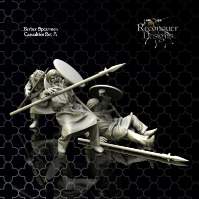 Reconquer Designs Miniatures Medieval Berber Casualties Set A Crusades 15 28mm + - Image 1 of 3