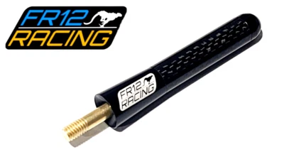 FR12 RACING 3' INCH CAR BLACK ANTENNA CARBON FIBER FOR TUNDRA TACOMA F150 - Image 1 of 2