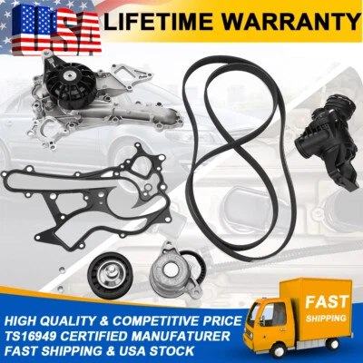 Gates Drive Tensioner Pulley Belt Water Pump Thermostat For Mercedes-Benz GLE350 - Image 1 of 4