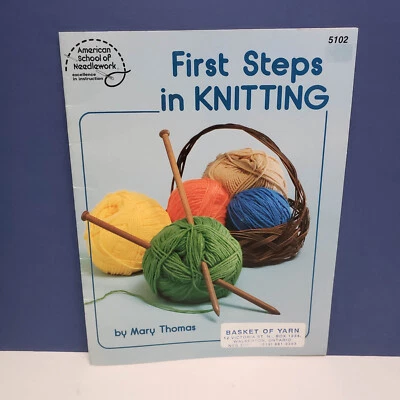 PRIMEROS PASOS EN EL TEJIDO por Mary Thomas - American School of Needlework 5102 Foto 1 de 4