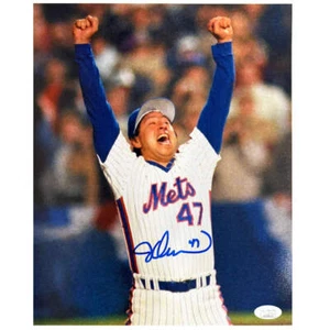 Jesse Orosco Signed New York Pose 2 Baseball 8x10 Photo (JSA) - Picture 1 of 1