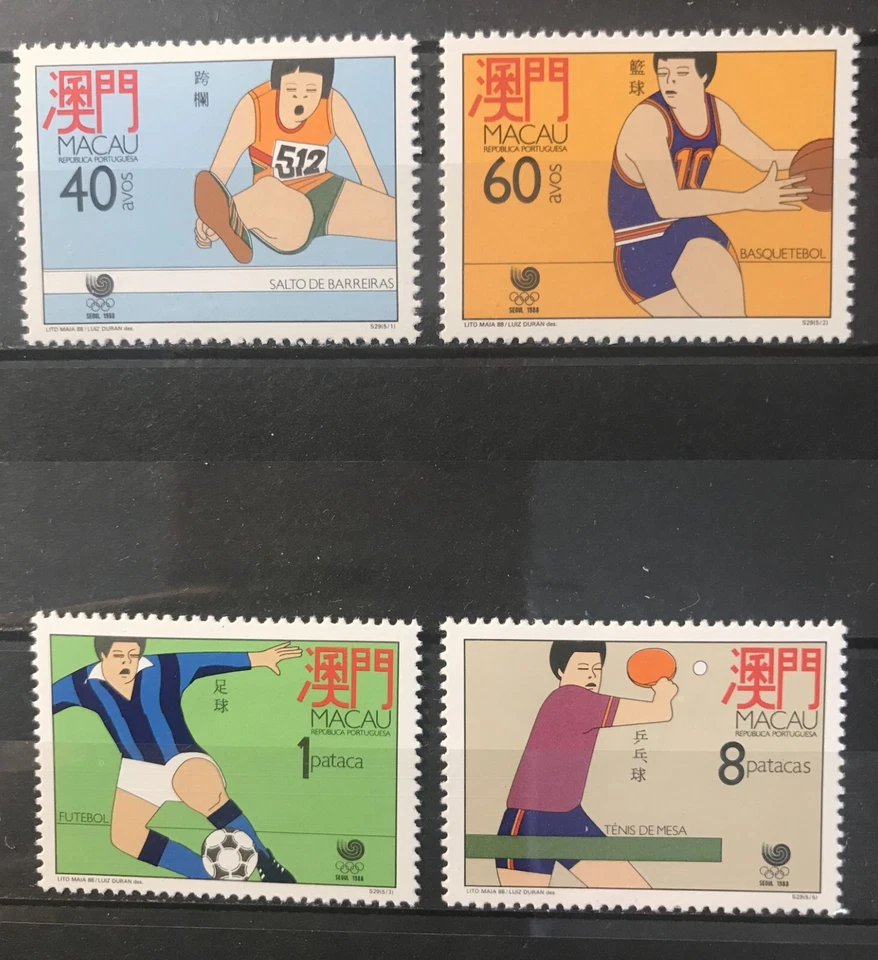 Macao - Juegos Olímpicos 1988 NHM Set SG 674-77 cv £22.25 Foto 1 de 1
