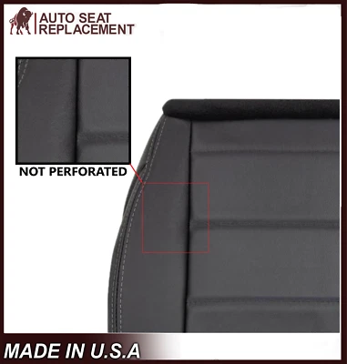 Cubierta de asiento negra de cuero genuino inferior del lado del conductor para Jeep Wrangler 2011 2012 Foto 1 de 4