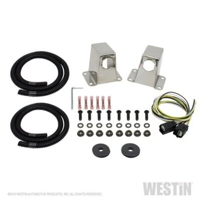 Relocadores com sensor frontal polido Westin compatíveis com 14-20 Silverado 1500 2500HD 3500HD - Imagem 1 de 4