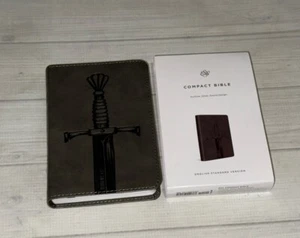 Crossway Compact Bible TruTone Silver Sword Design English Standard Version ESV - Picture 1 of 12