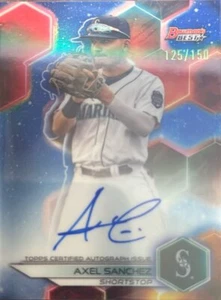 2023 Bowman’s Best Best of 2023 Autographs#B23-AS Axel Sanchez Blue Refractors - Picture 1 of 2