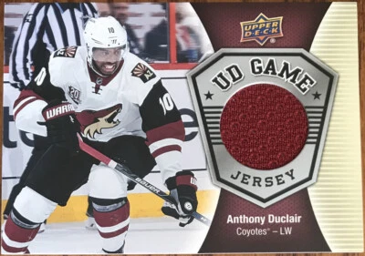 2016-17 Upper Deck UD Game Jersey Anthony Duclair #GJ-AD Arizona Coyotes - Image 1 of 2