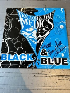 Doctor & The Medics ‘ Black Blue EX Vinyl Record VG+ SIGNED COVER 1991 - Picture 1 of 7