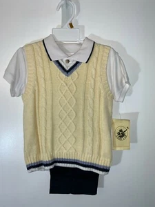 Good Lad Suit Boys Size 3T Multicolor Solid 3 Piece Regular Fit Short Sleeve - Picture 1 of 4