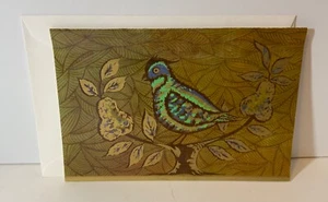 VTG Original Art Design by Brook Christmas Card UNUSED Partridge in Pear Tree - Picture 1 of 4