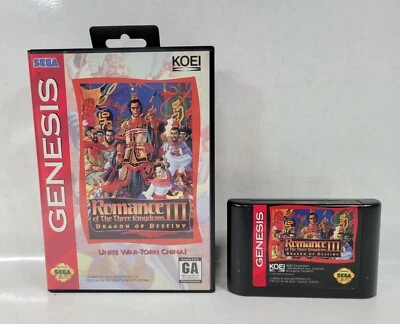 Romance of the Three Kingdoms 3: Dragon of Destiny(世嘉 1993)已测试/工作  — 第 1/4 张图片