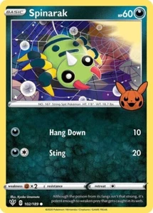 #102 Spinarak Pokemon Trick Or Trade 202202 - Picture 1 of 1