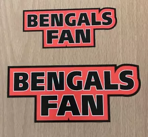 Calcomanía con pegatinas de los Cincinnati Bengals de la NFL - fútbol americano de fantasía del Super Bowl norte de la AFC - Imagen 1 de 2