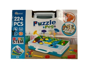 SupStem Puzzle Peg 224pcs Ages 3+ Stem Learning Toy Kids Toy - New! - Picture 1 of 3