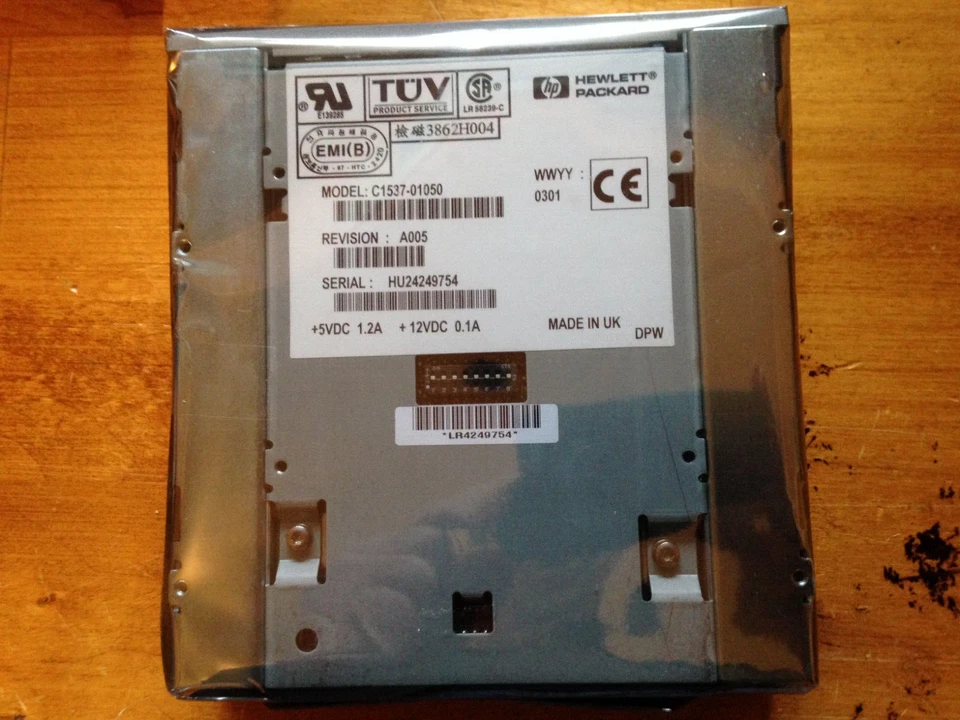 HP C1537A DAT24 DDS-3 DDS3 C1554 C1555D DAT Streamer 12/24GB INTERNAL SCSI 50PIN - Image 1 of 1