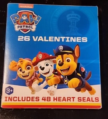 Tarjetas de San Valentín de la Patrulla Canina con sellos de corazón cachorros de rescate 26 unidades (T94) Foto 1 de 4